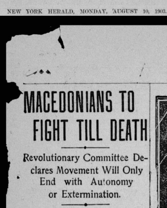 Македонците да се борат до смрт,.. Автономиjа или смрт